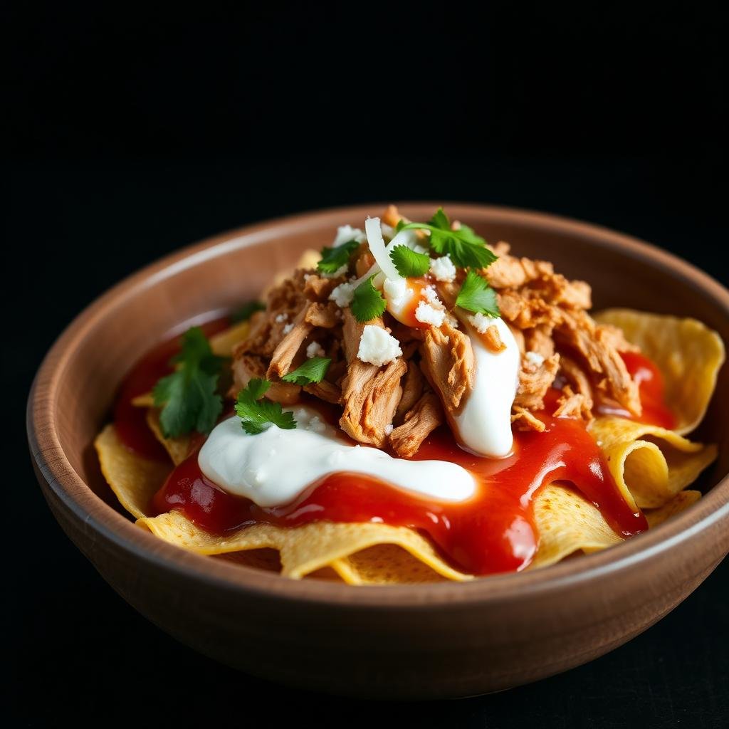 Chilaquiles con pollo